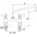 Baterie cu doi robineti si alimentare dubla Ø16 L=300mm A=195mm #549843